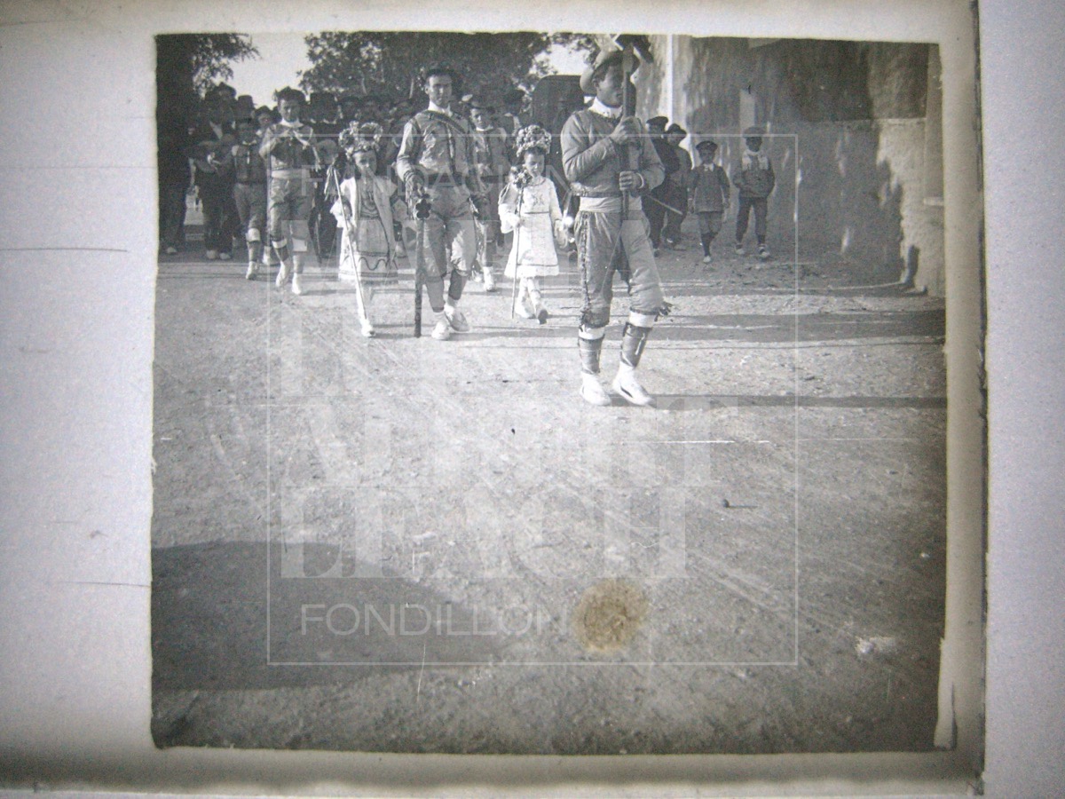 Placa estereoscópica del archivo fotográfico de Antonio Martínez Torrejón, principios del siglo XX