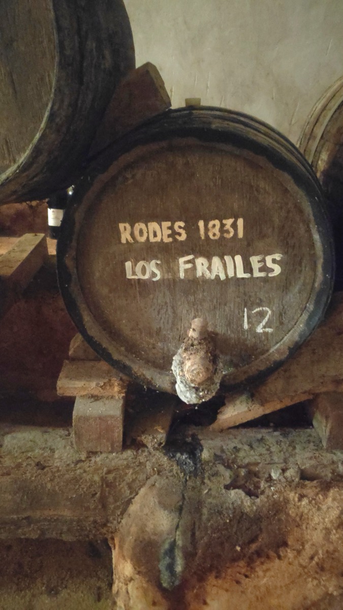 Tonel 12 en la bodega de la Finca Cassou