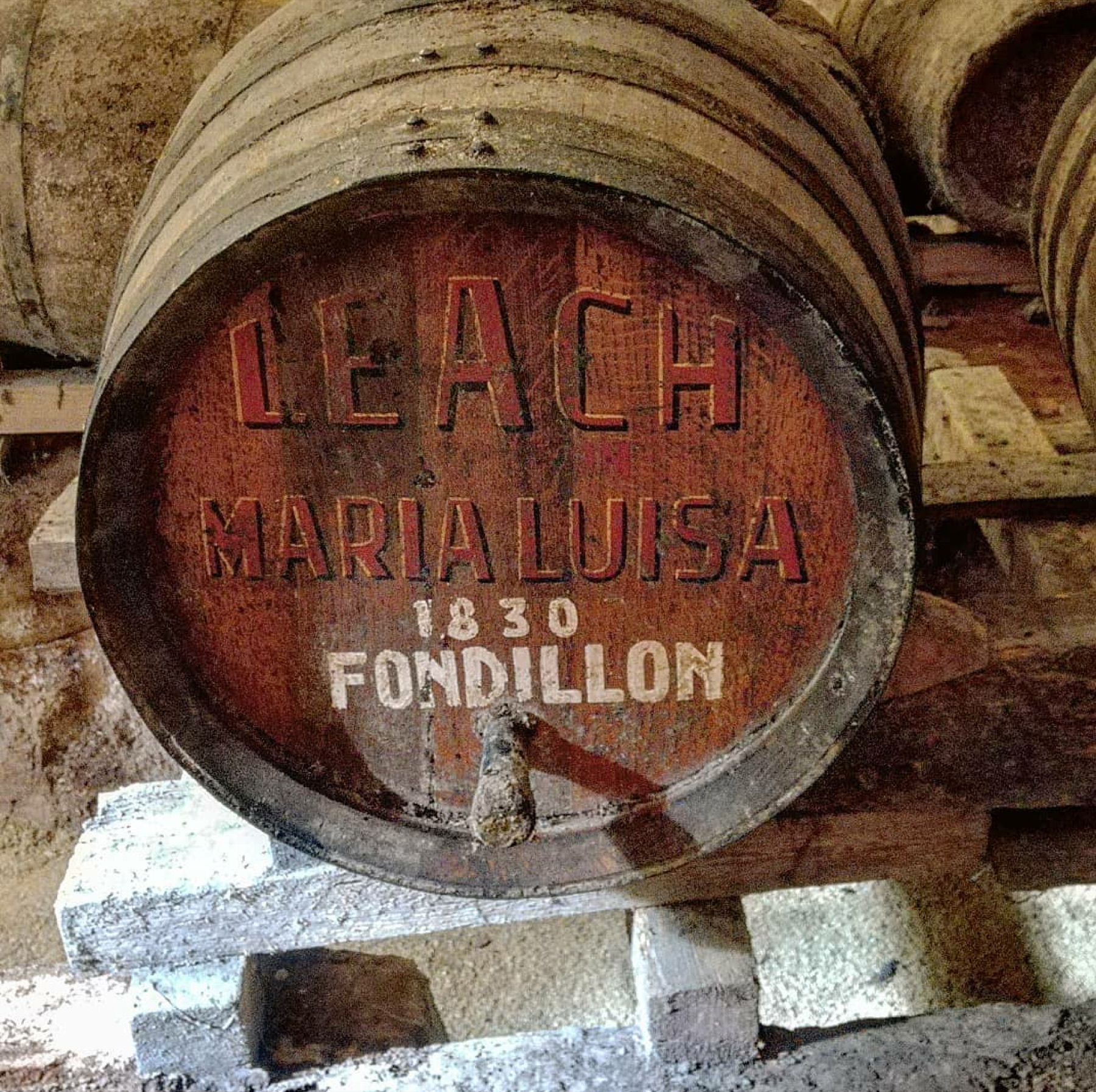 Tonel «Leach · María Luisa · 1830 · Fondillón»